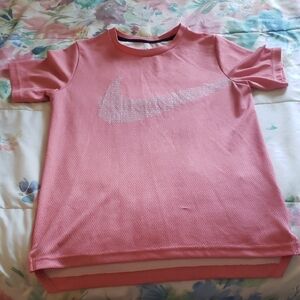 Nike Kids Short Sleeve Pink Tee